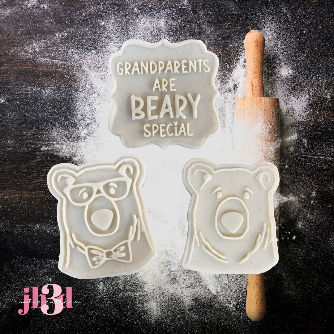 Grandparents are Beary Special - Cutters & Debosser Stamps