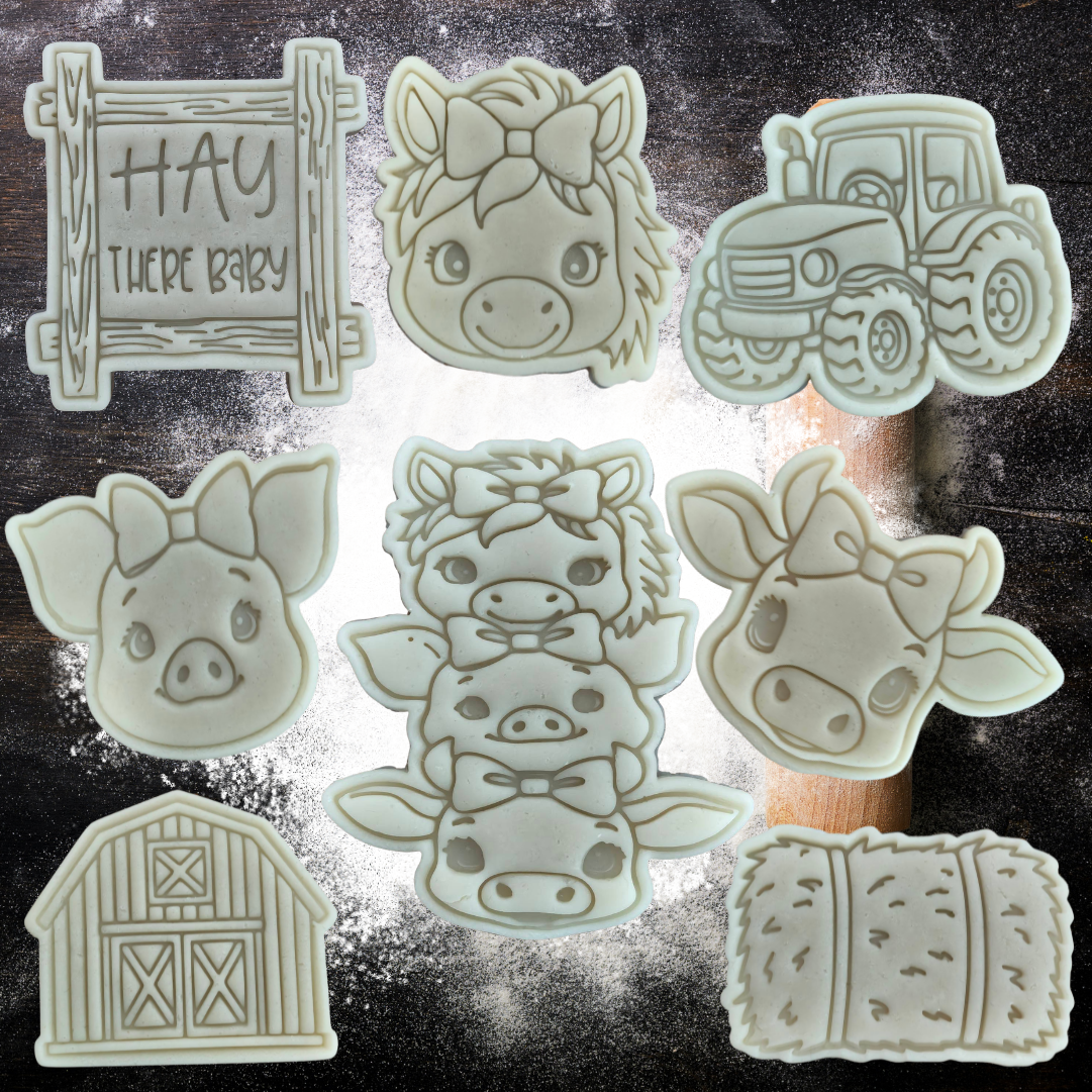 HAY THERE BABY Cutters & Embosser Stamps