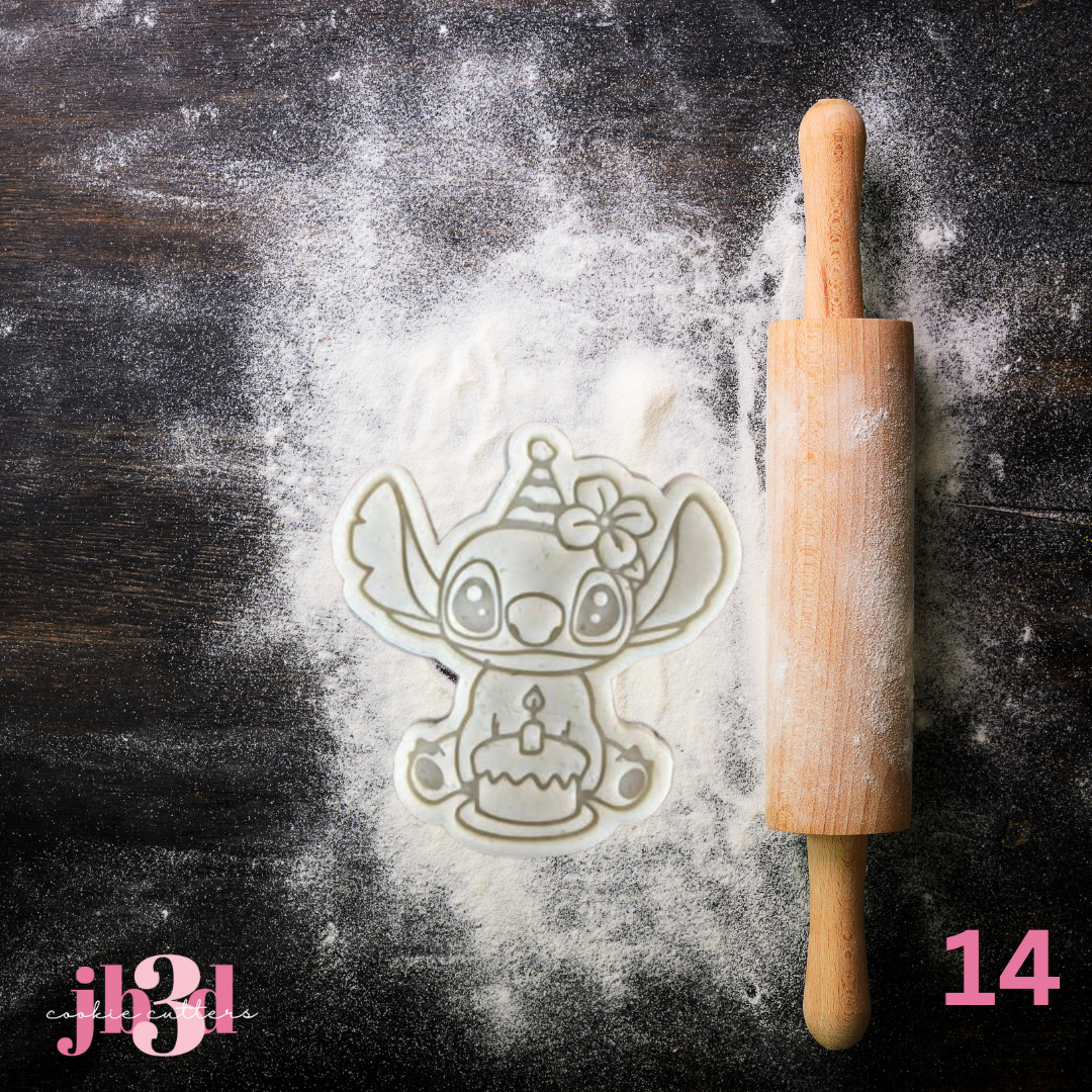 STITCH BIRTHDAY Cutters & Embosser Stamps