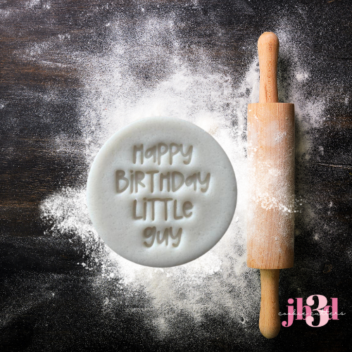 Happy Birthday Little Guy - 70mm Stamp