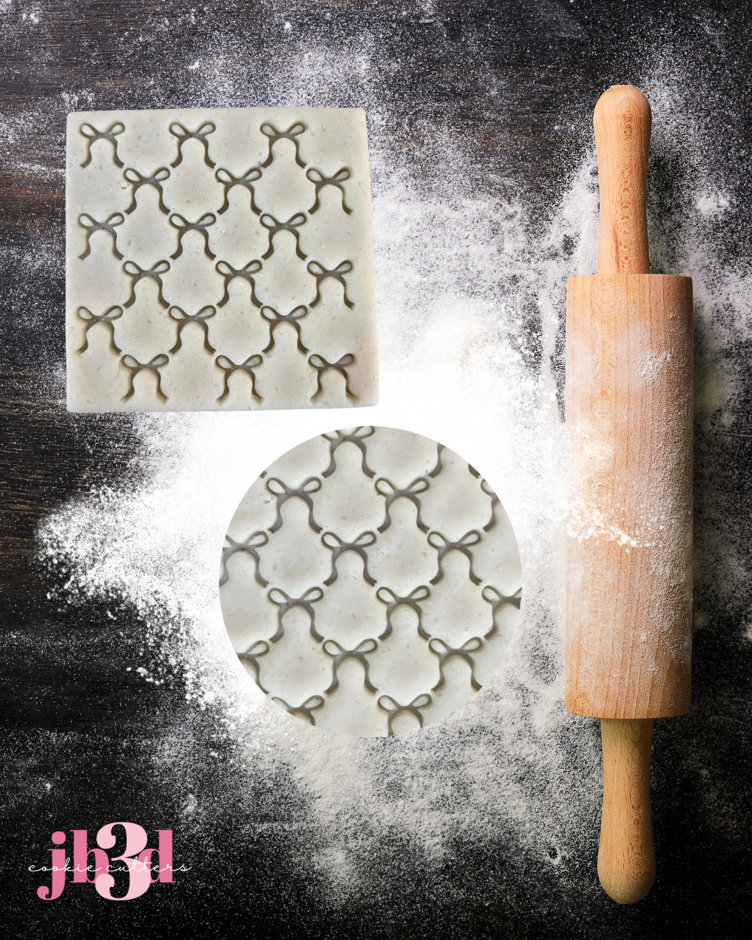 Bows Pattern Embosser Stamp