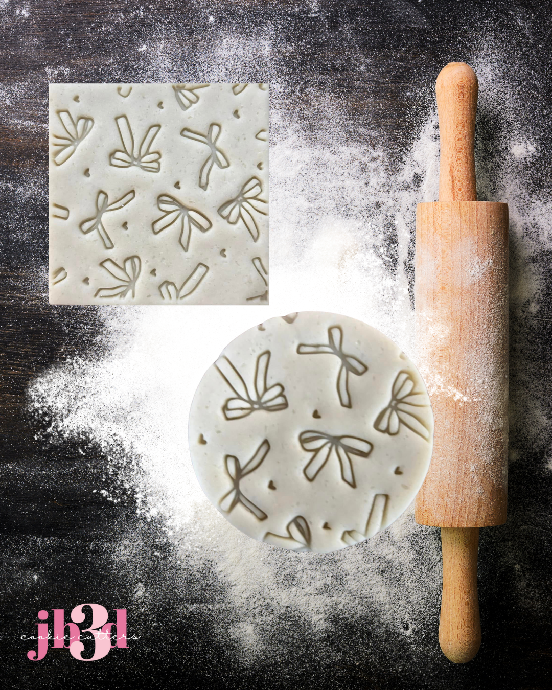 Assorted Bows Pattern - Embosser Stamp