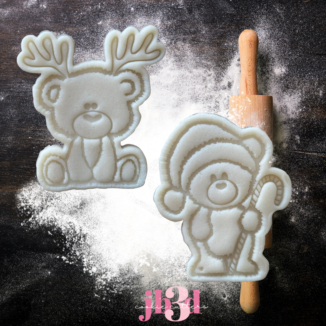 Christmas Bears - Cutters & Embsosser stamps