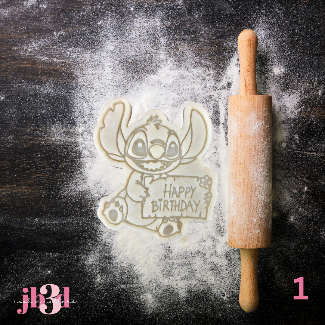 STITCH BIRTHDAY Cutters & Embosser Stamps