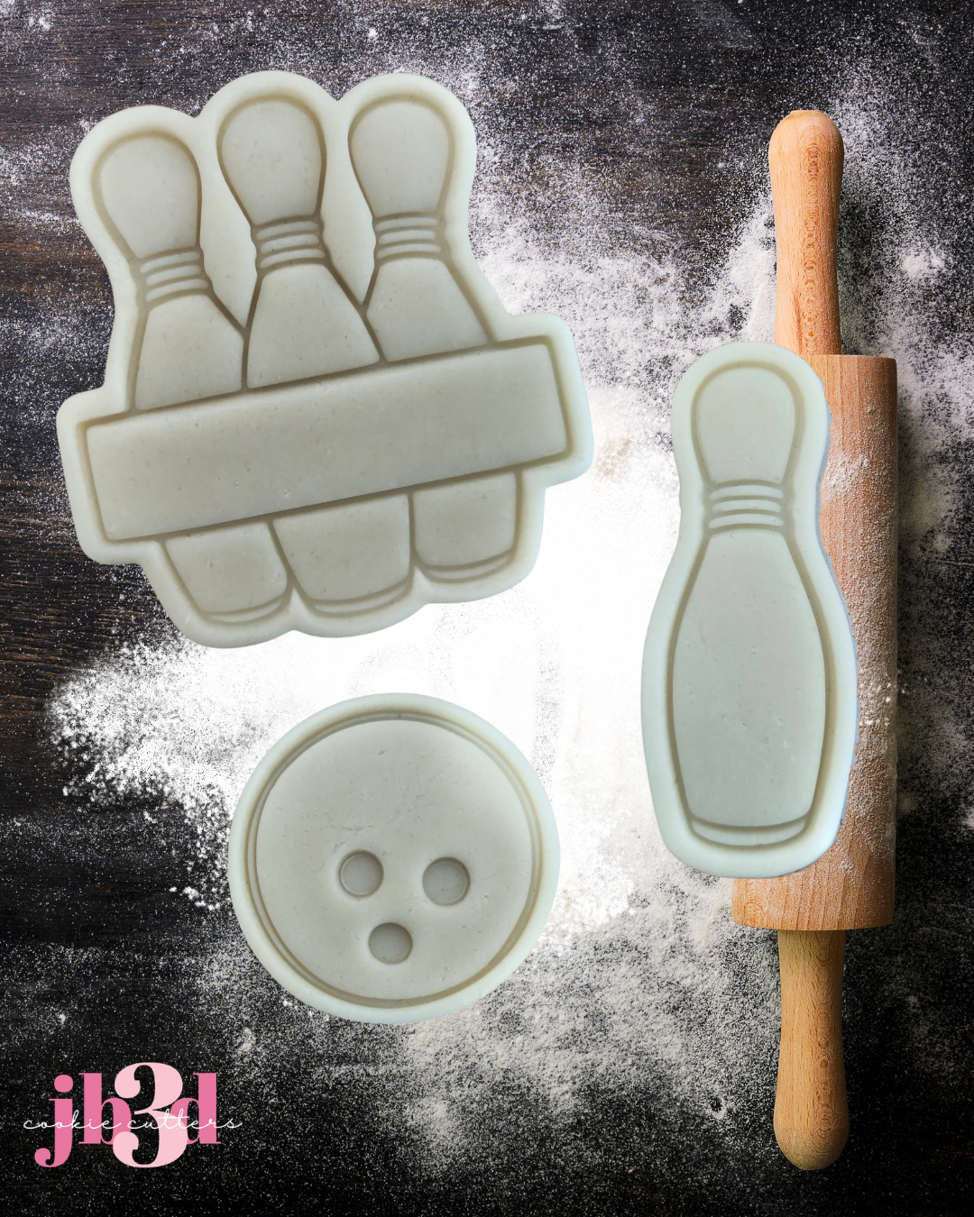 Ten pin Bowling - Cutters & Embosser Stamps