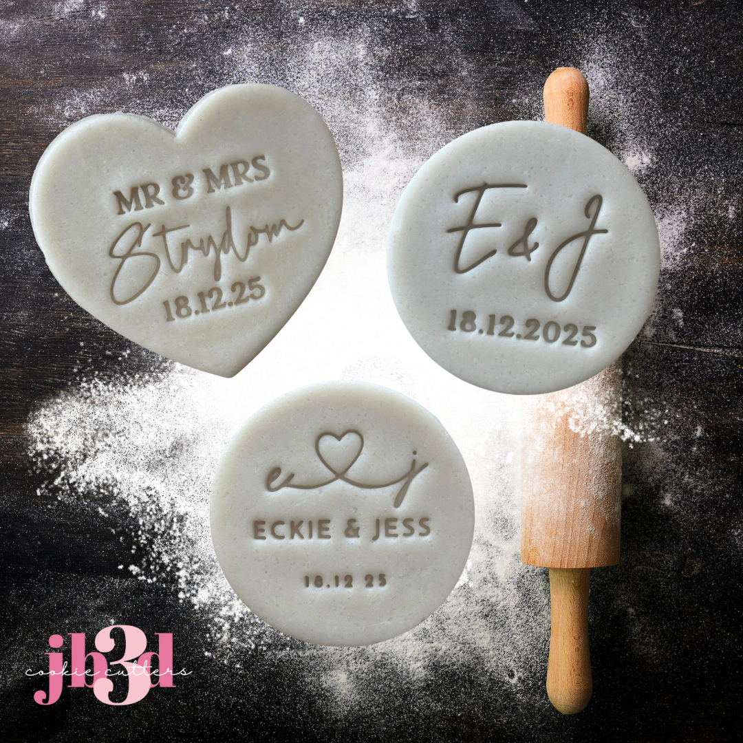 Custom E & J Wedding Stamps