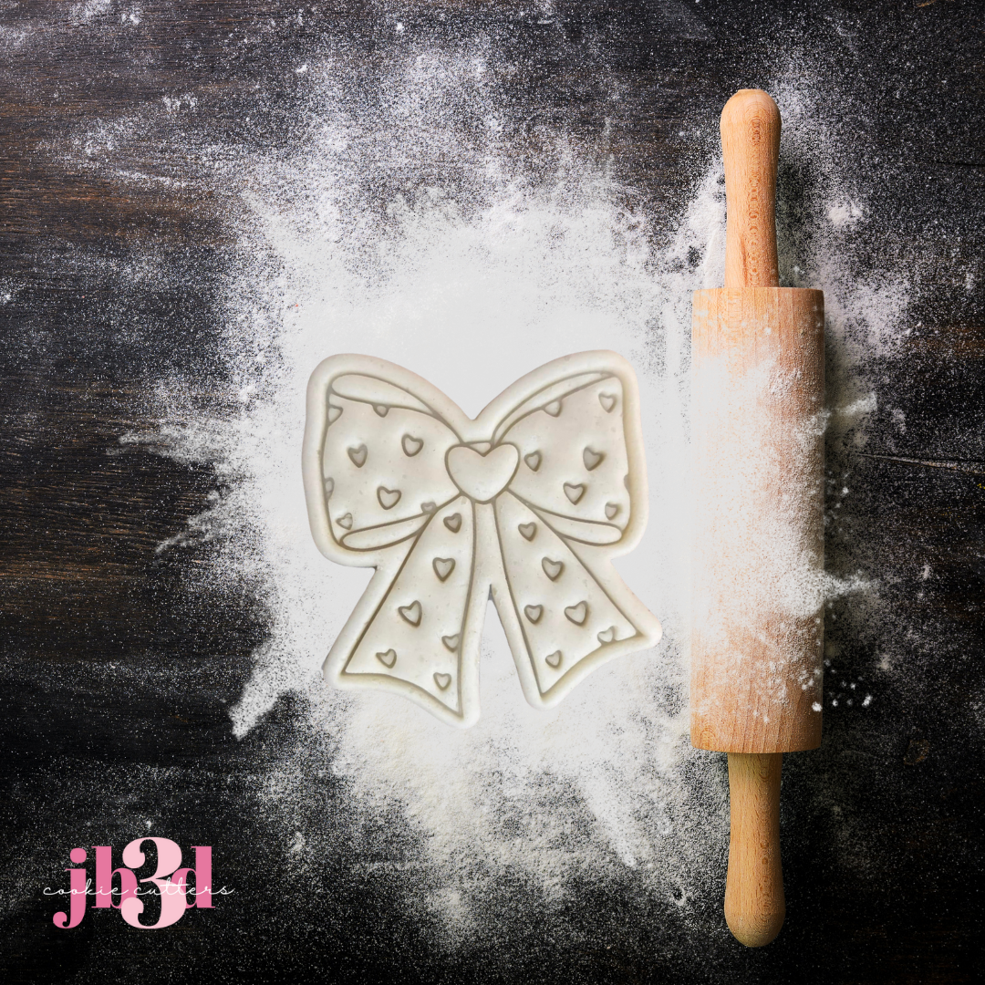 Heart Bow - Cutter & Embosser Stamp