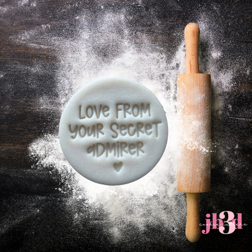 Love From your Secret Admirer - 70mm Embosser Stamp