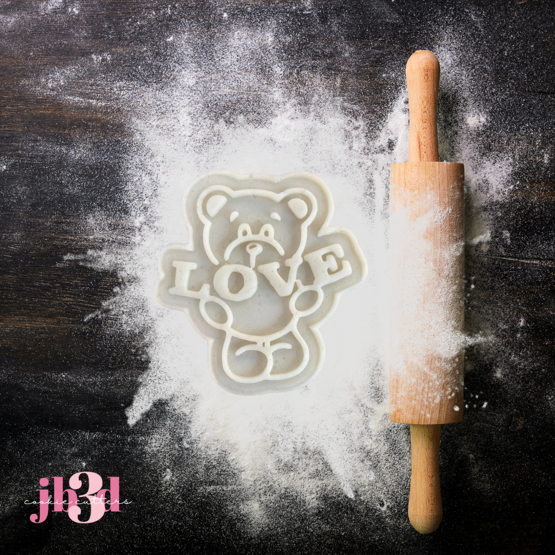 LOVE Bear - Cutter & Debosser Stamp