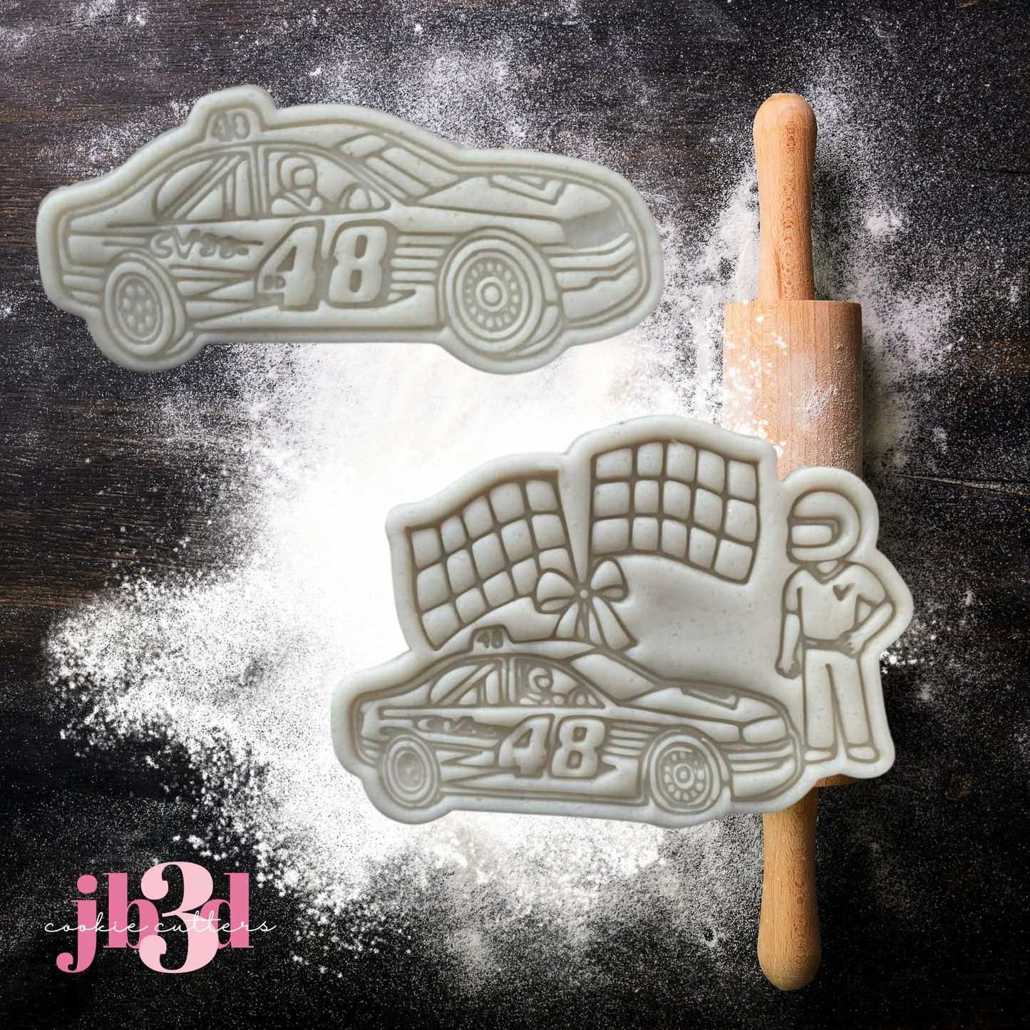 Speedway Car - Cutters & Embosser Stamps
