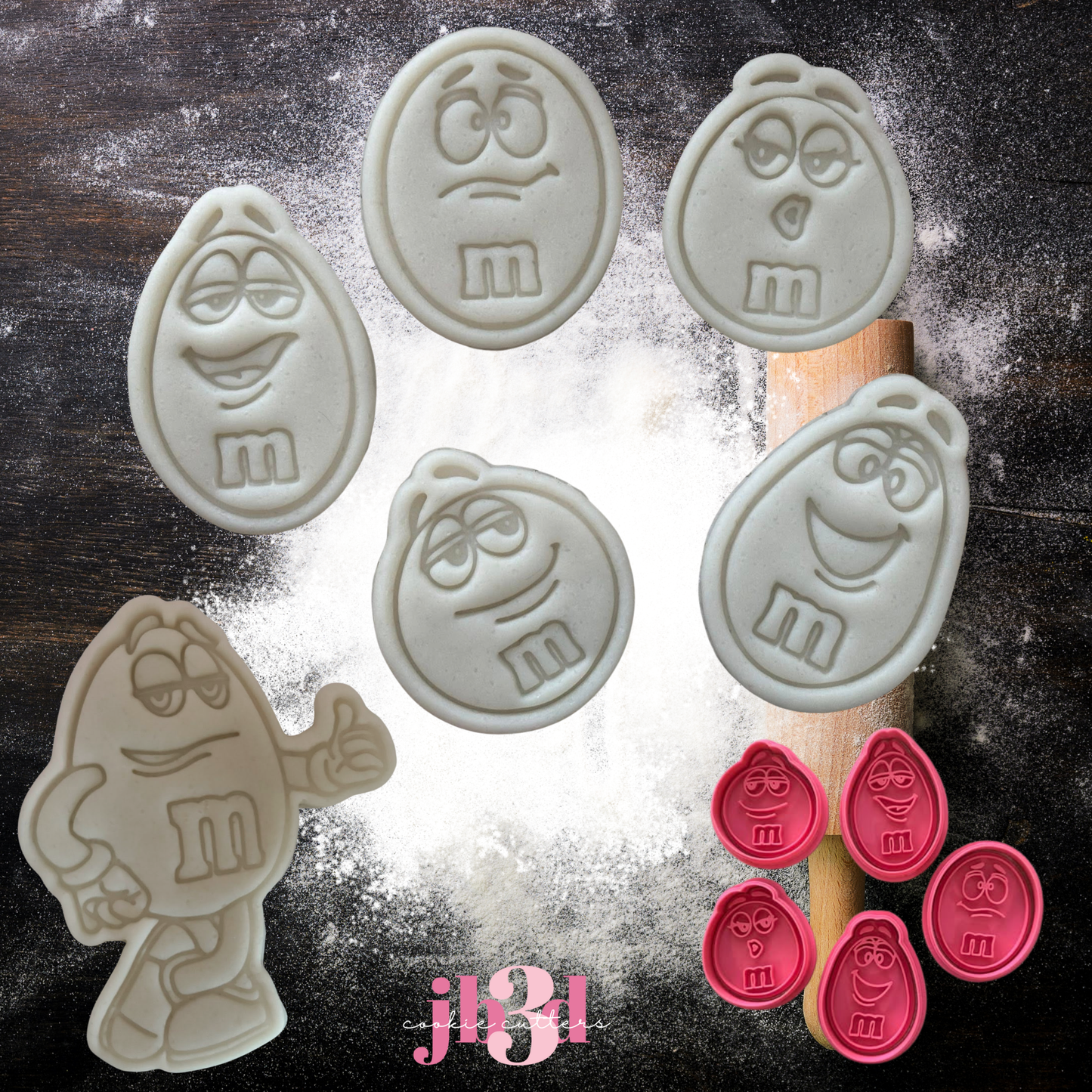 M & M's MINIS - Cutters & Embosser Stamps