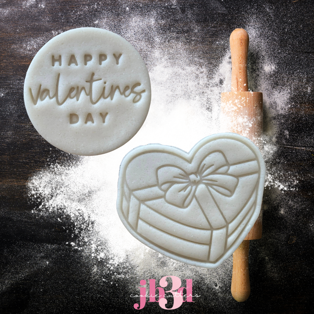 Happy Valentines Day - Heart shaped Box Cutter & Stamps
