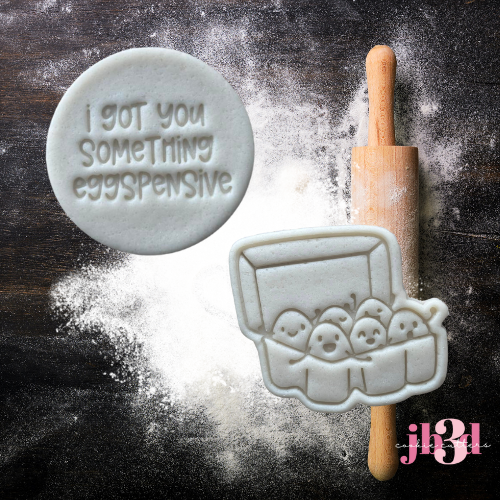I got you something EGGSpensive - Cutter & Embosser Stamps