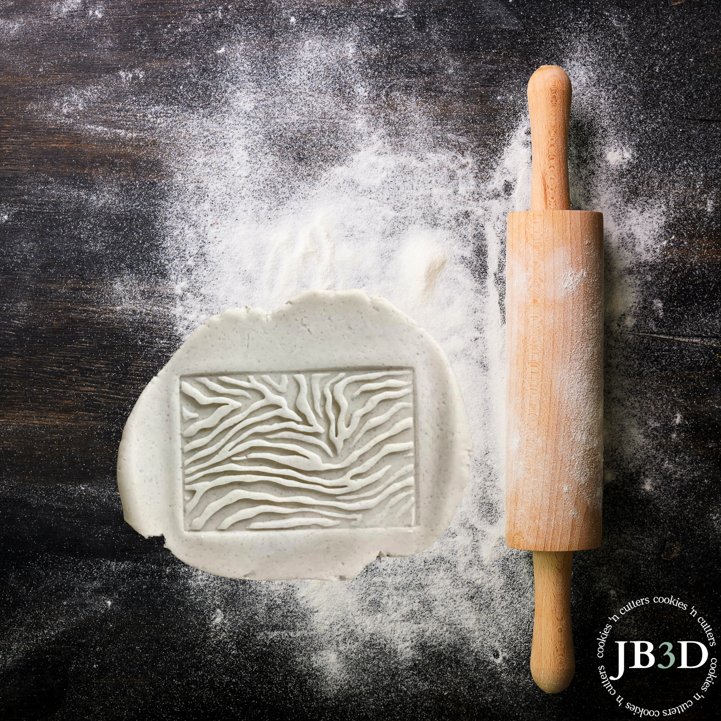 Zebra print pattern - Embosser & Debosser stamps