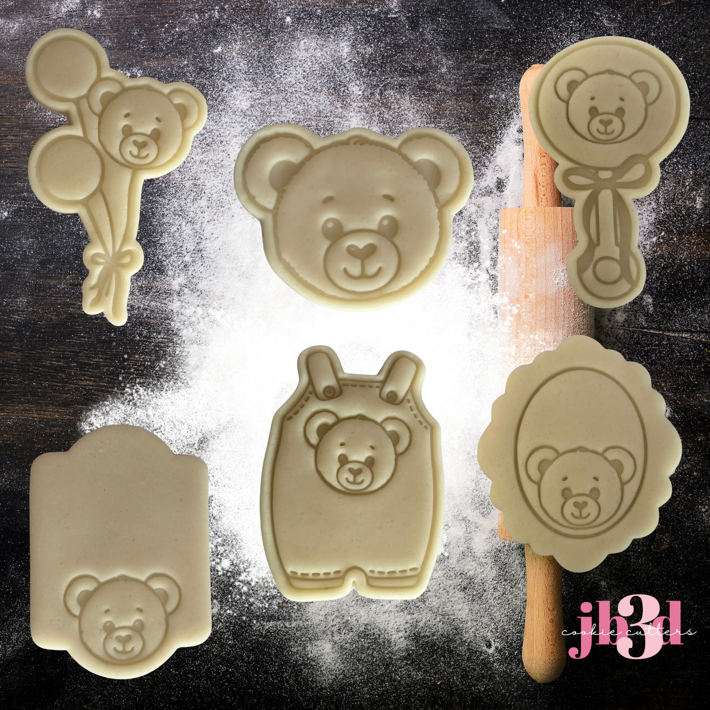 Baby Bear Set - Cutters & Embosser Stamps