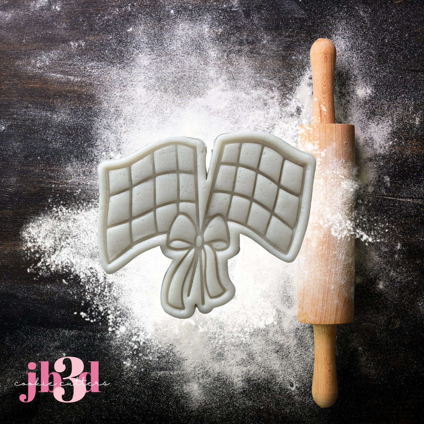 Racing Flags - With or without Bow - Cutters & Embosser Stamps