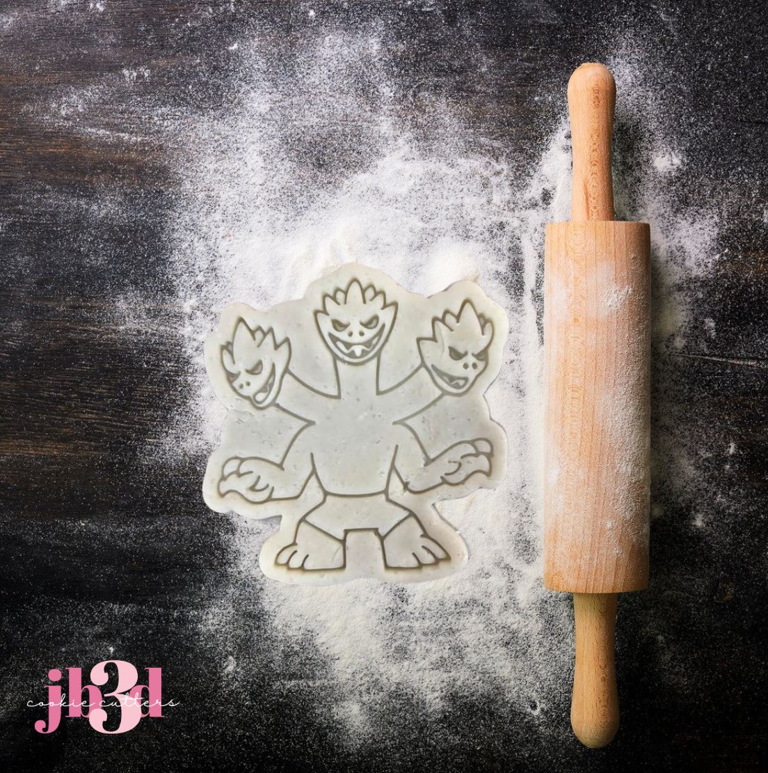 3 headed dragons - Cutters & Embosser Stamps