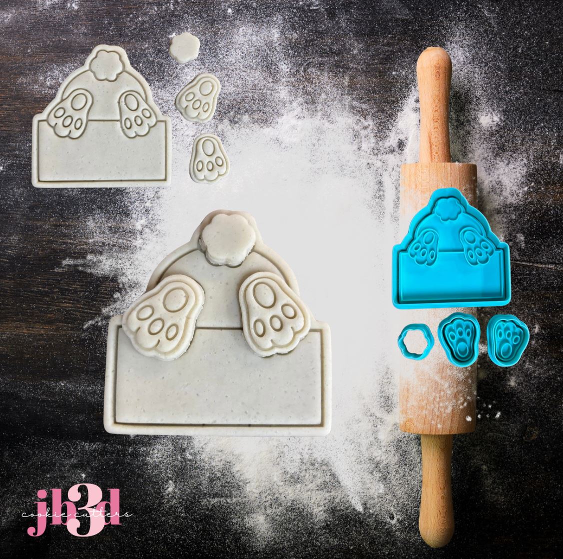 Rabbit pieces - Cutters & Emboser Stamps