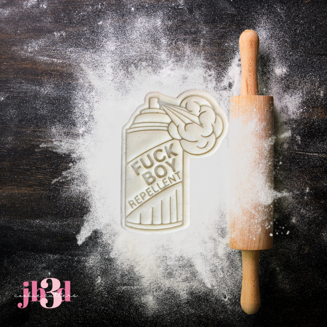 Fuck Boy Repellent - Cutter & Embosser Stamp