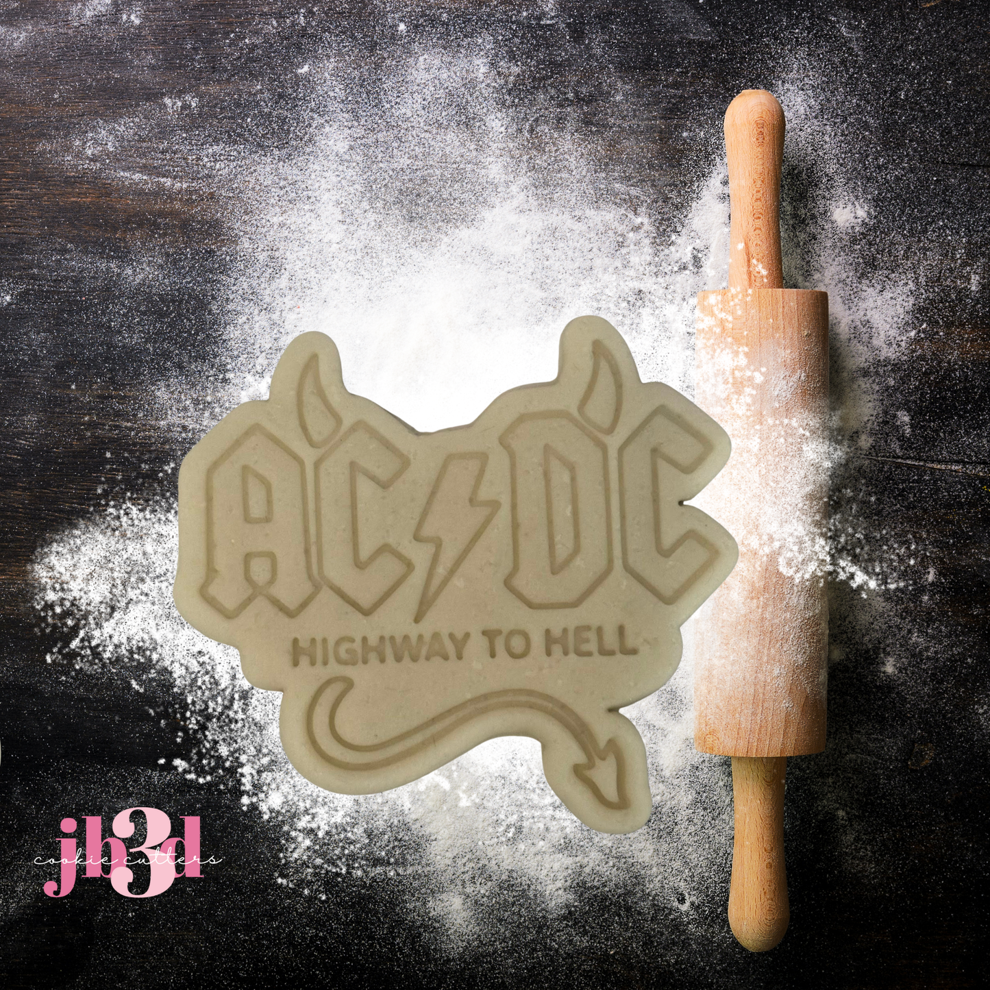 AC/DC Highway to Hell - Cutter & Embosser Stamp