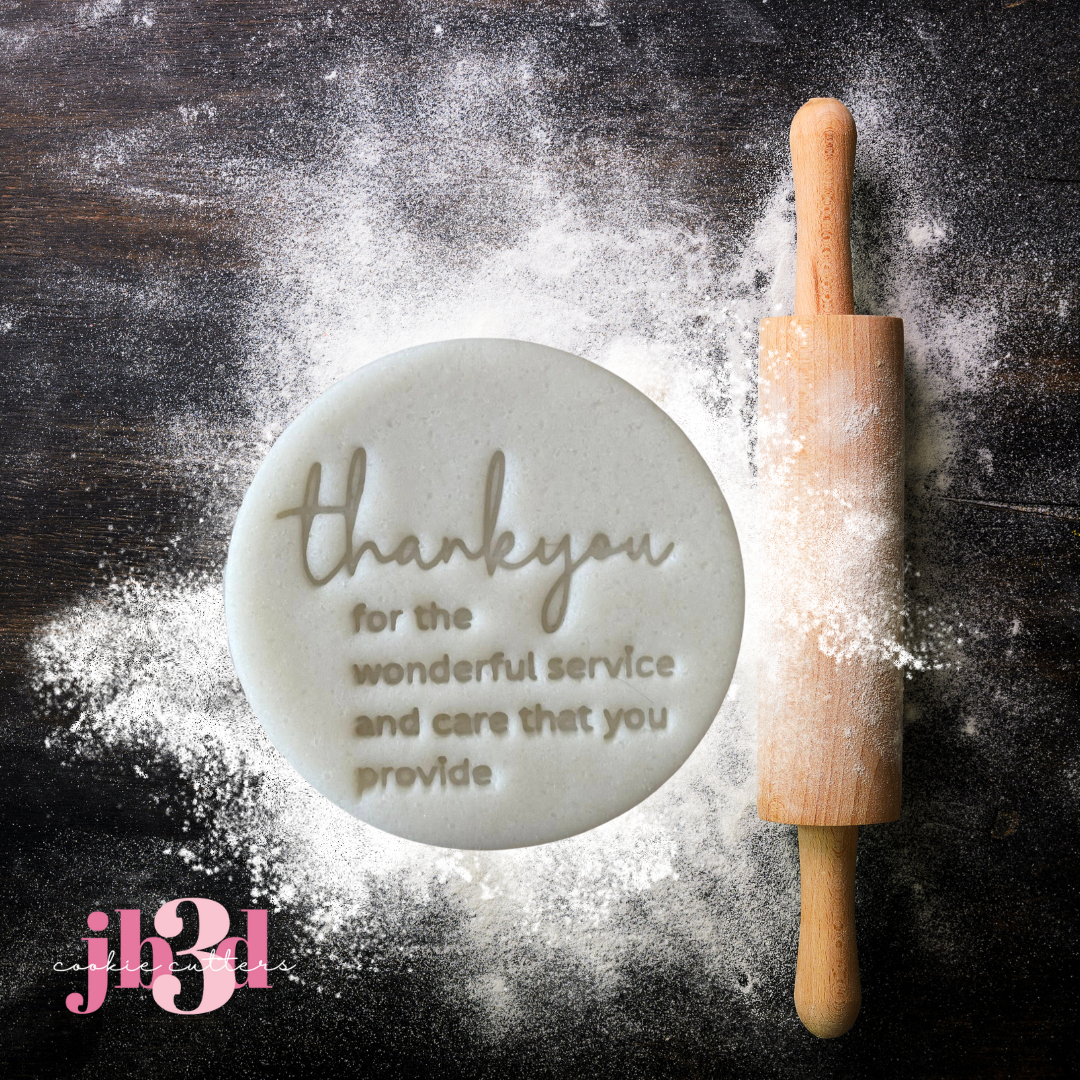 Nurse / Doctor Thankyou Set or Singles - Cutter & Embosser Stamps