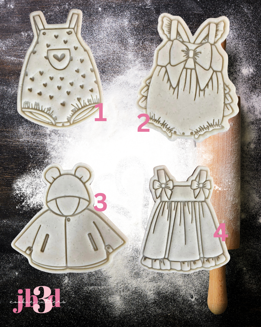 Baby clothing - Cutter & Embosser Stamp