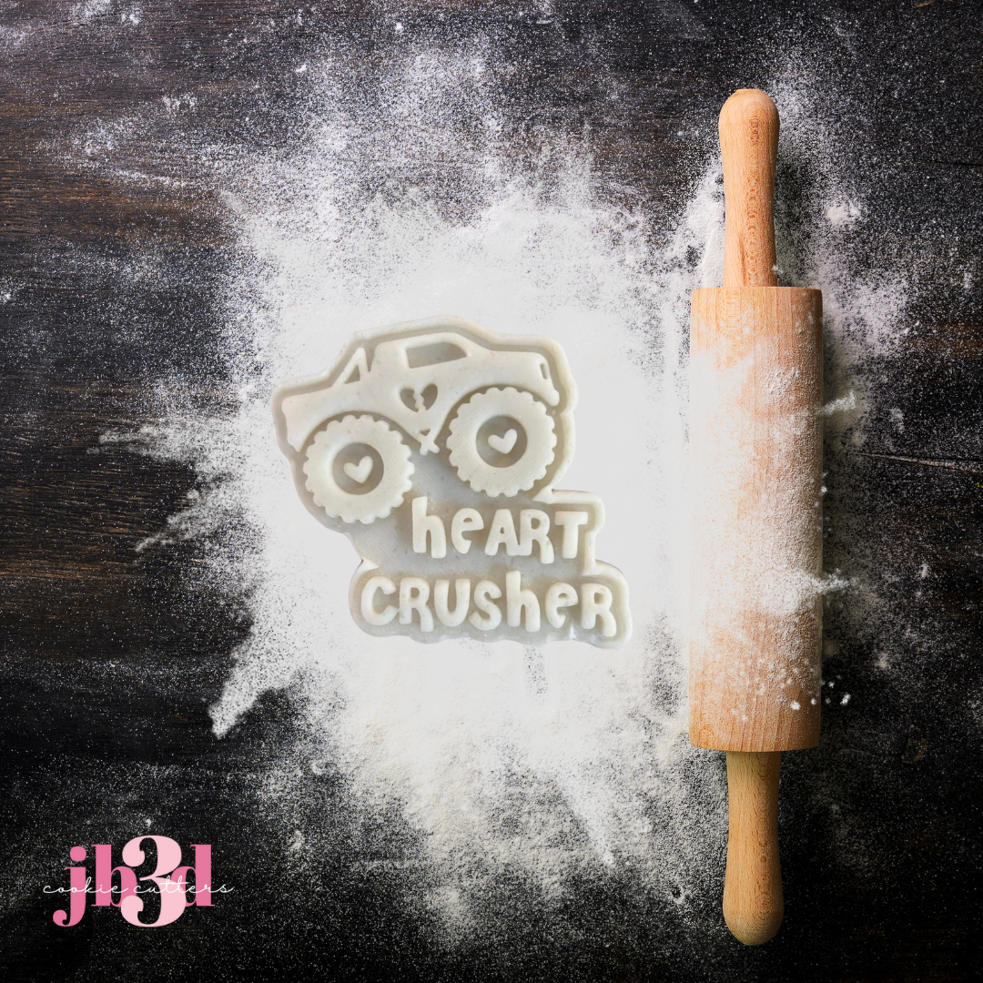 Heart Crusher - Cutter & Debosser Stamp