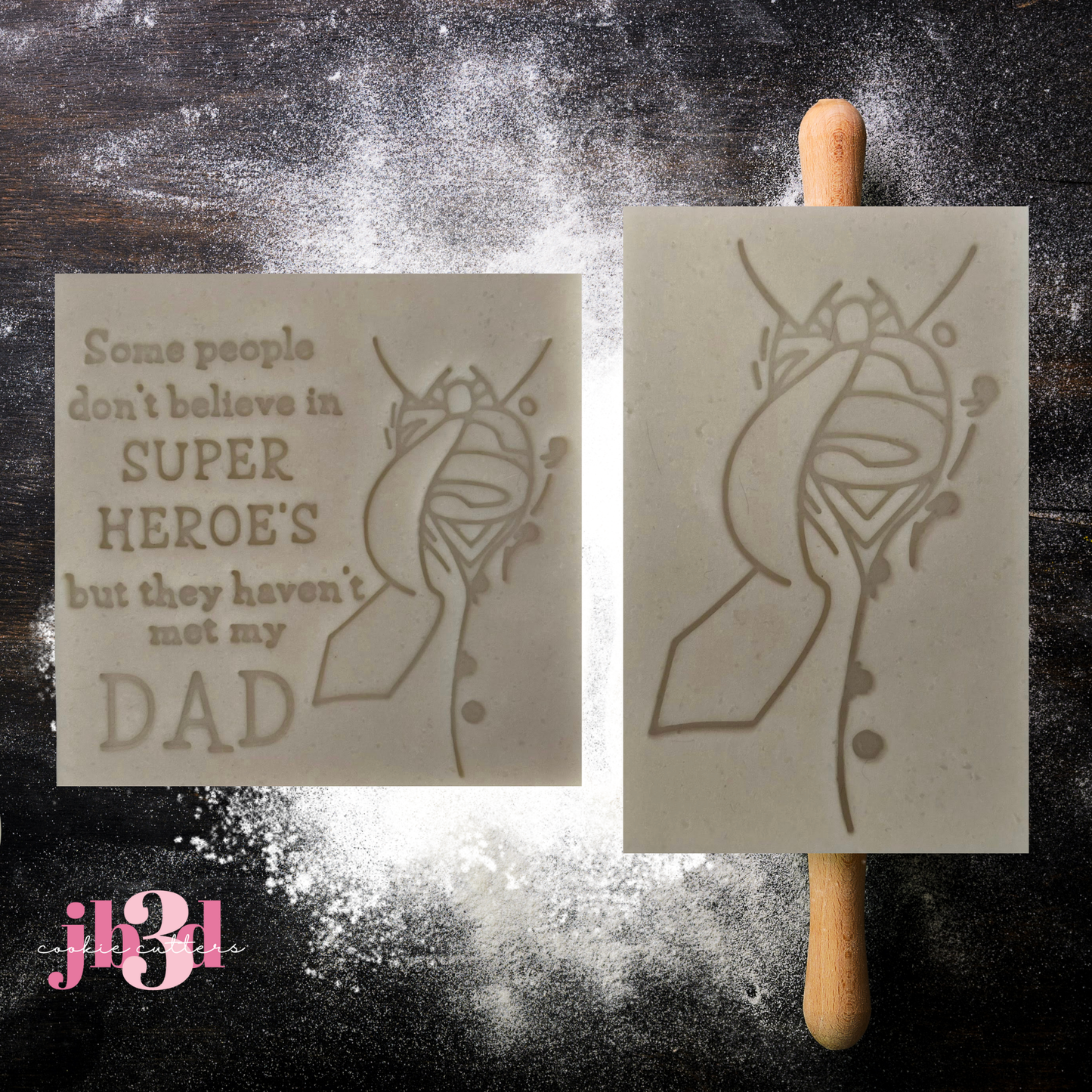 Super Hero DAD - Cutters & Embosser stamps
