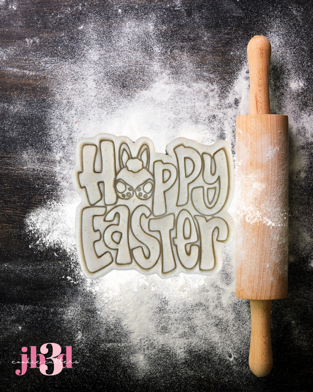 Happy Easter - Cutter & Embosser Stamp