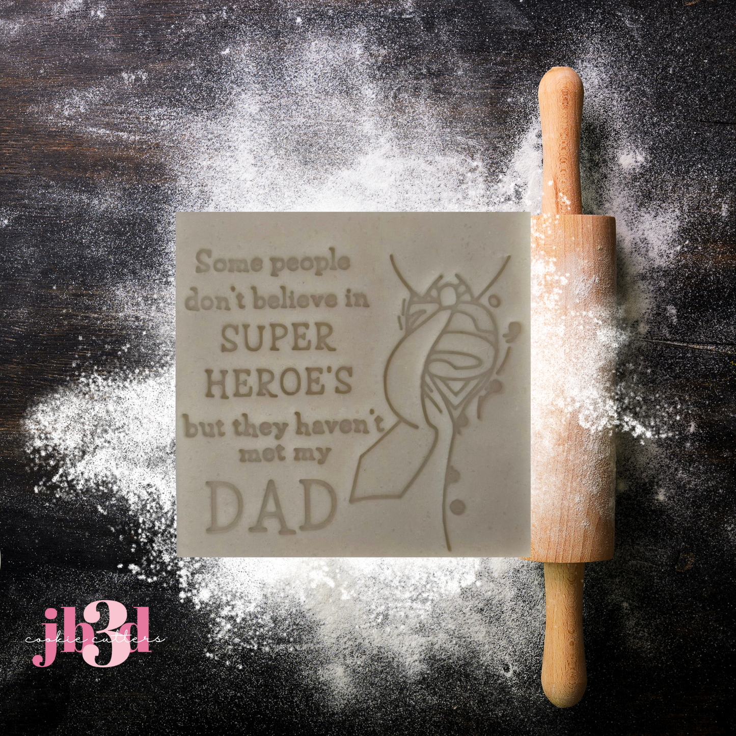 Super Hero DAD - Cutters & Embosser stamps