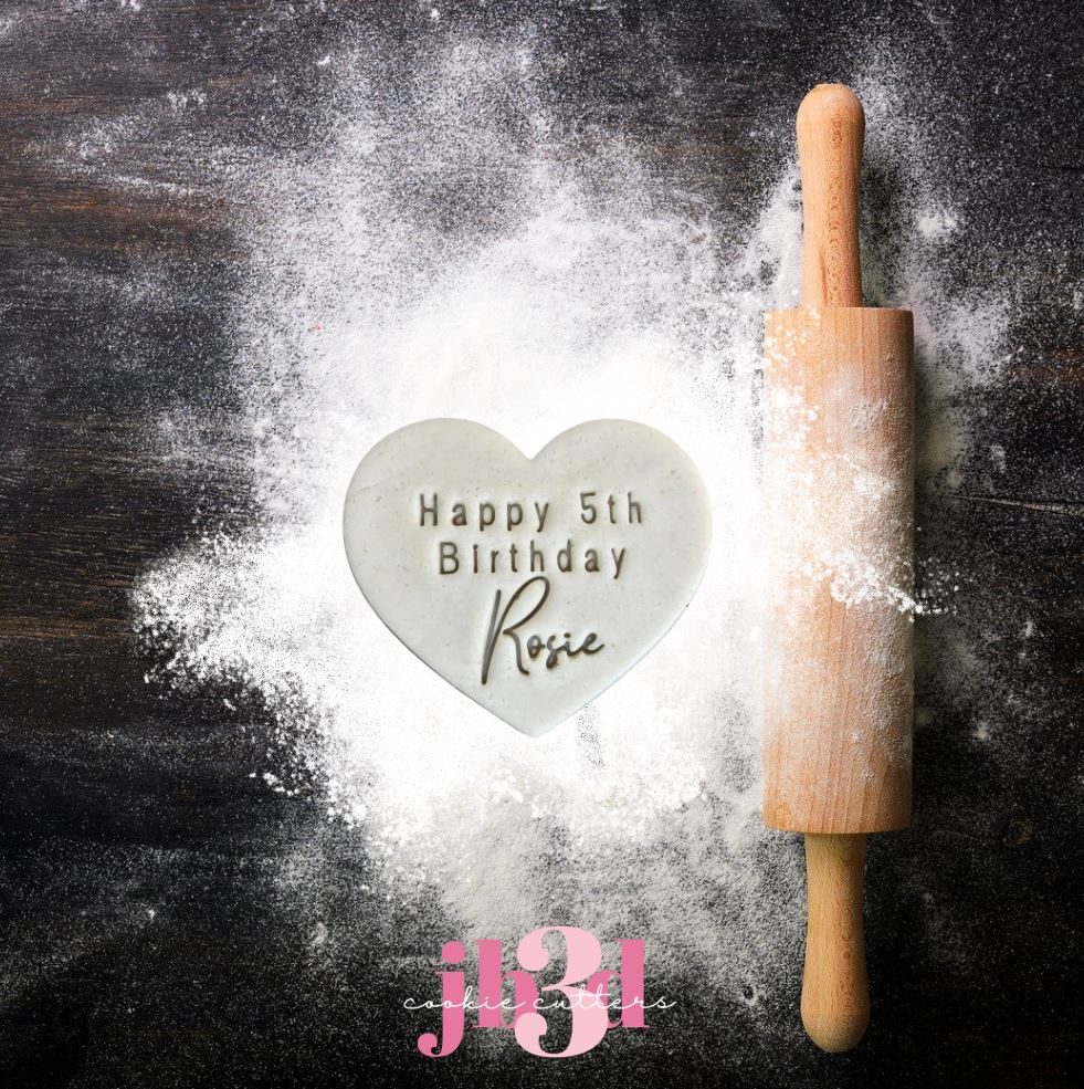 Custom Rosie Heart - Cutter & Embosser Stamp