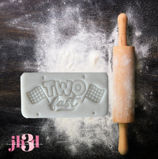 DIY Name Growing up TWO fast - Cutter & Embosser Stamp