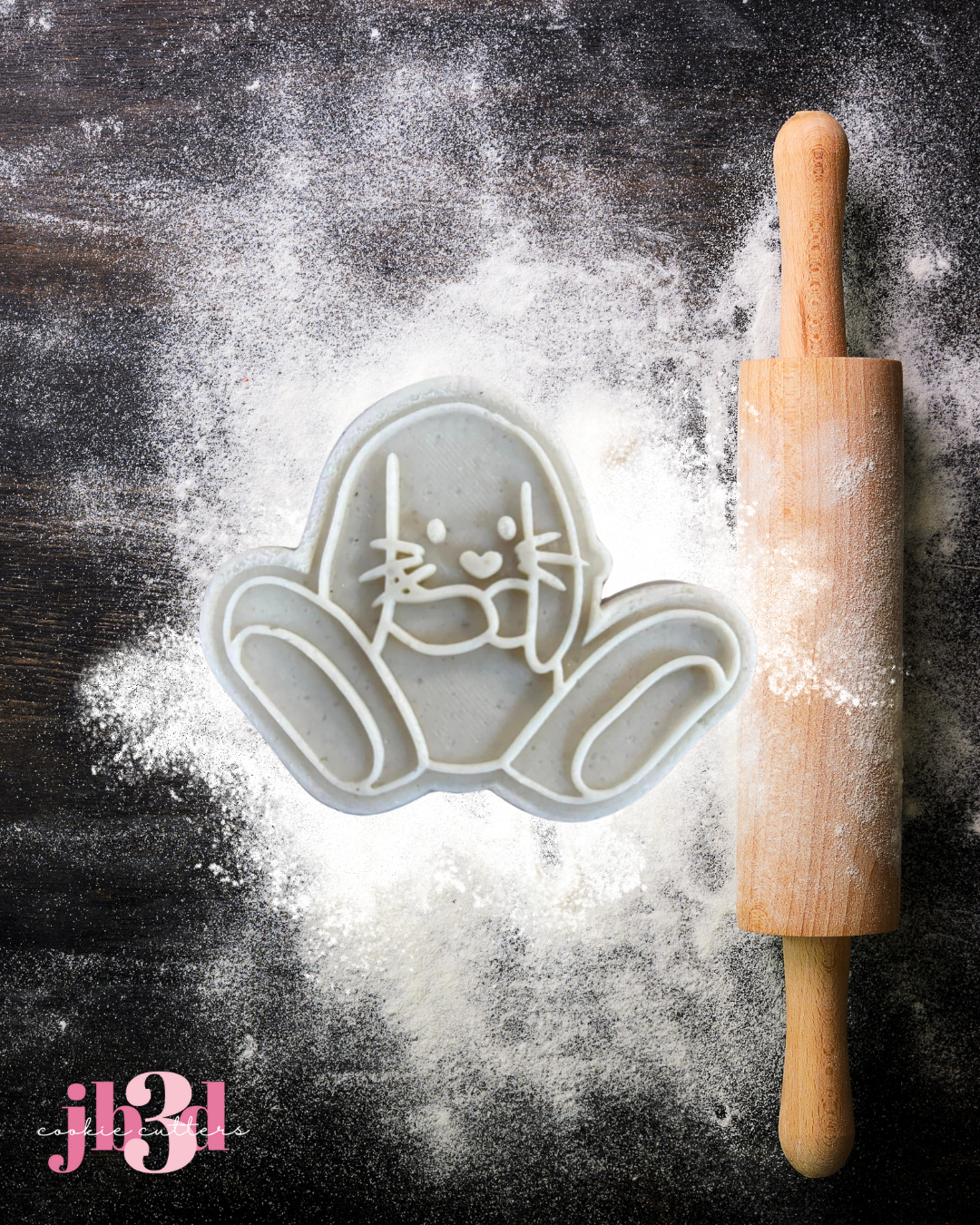 Rabbit - Bunny - Easter Cutter & Debosser Stamp