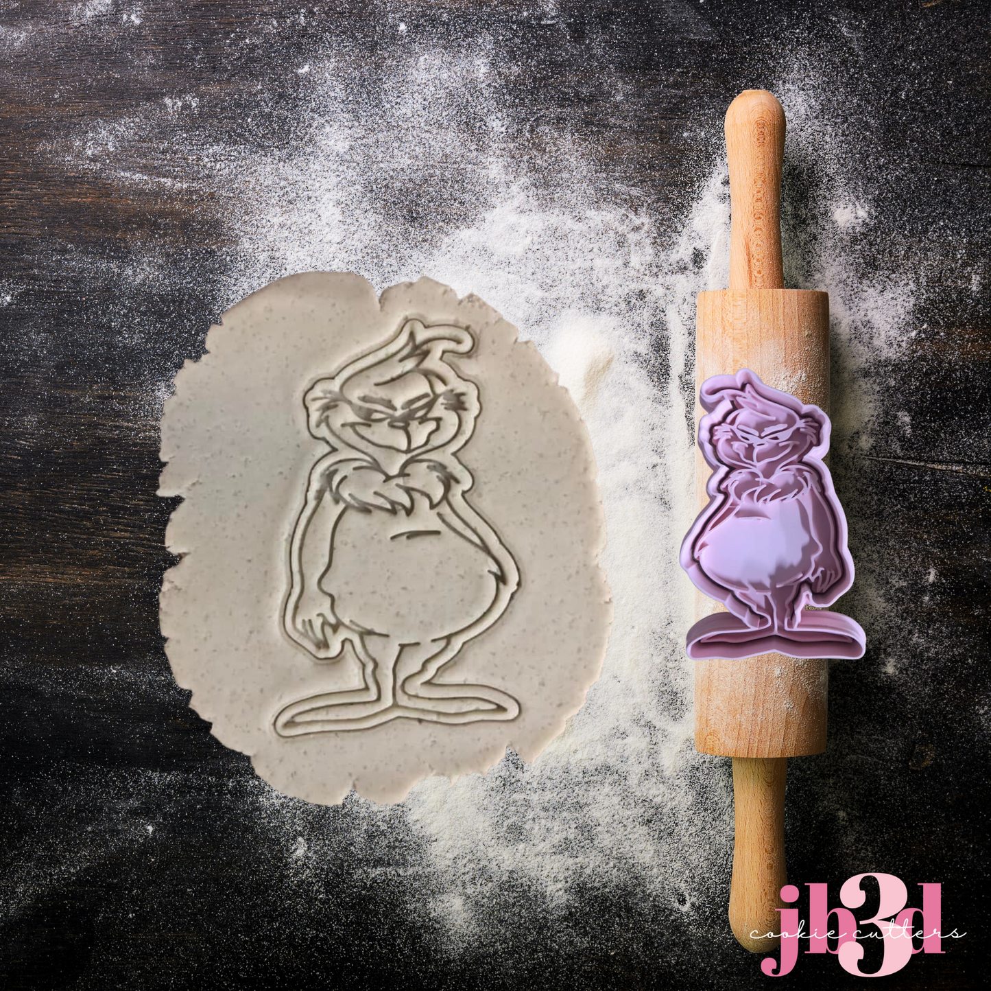 Tall Grinch - Cutter & Embosser Stamp