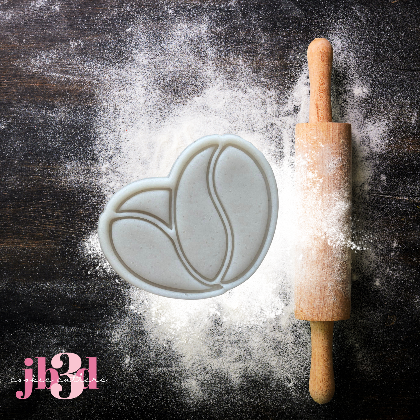 Coffee Beans - Mini 60mm Cutter & Stamp