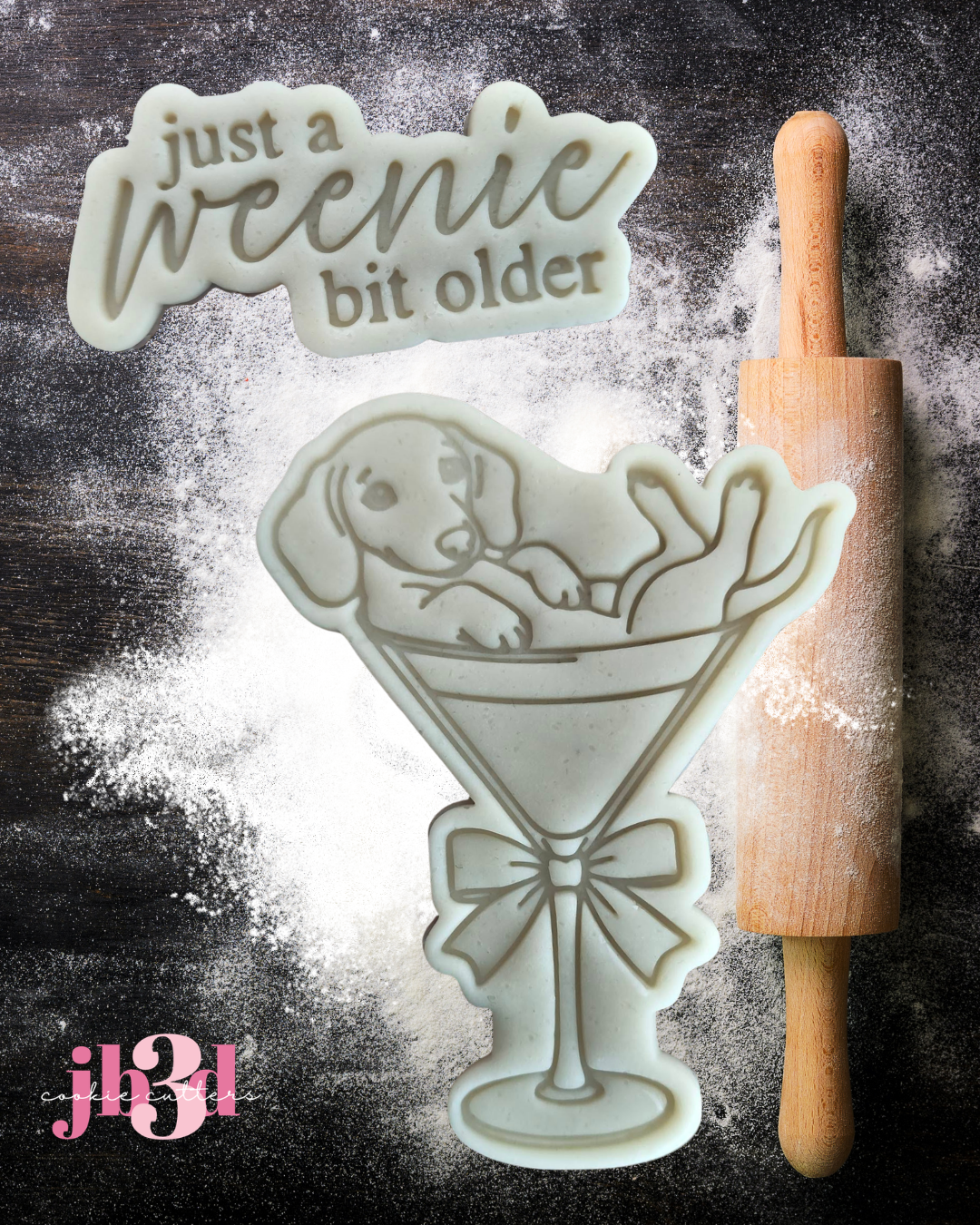 Just a weenie bit older - Cutter & Embosser Stamps