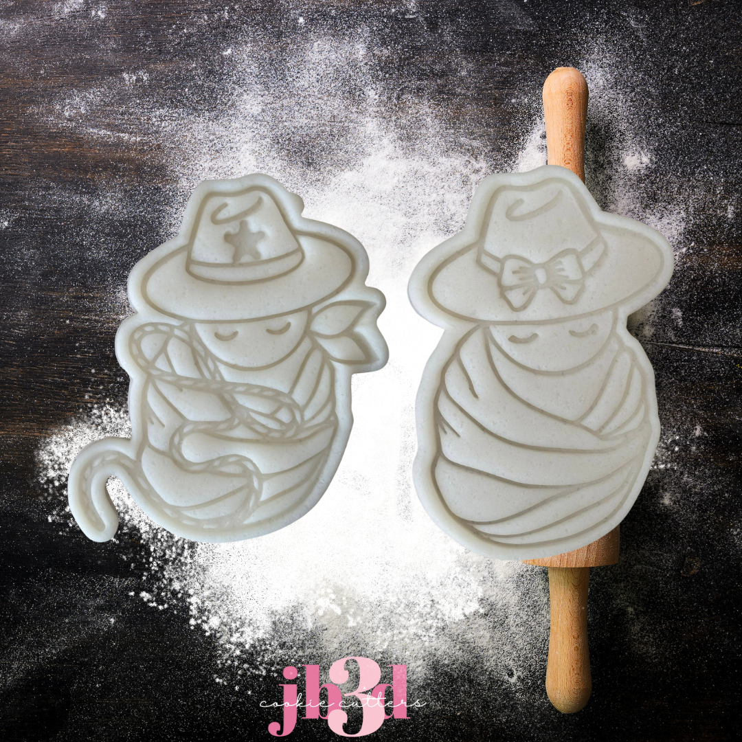 Baby Cowboy/Cowgirl - Cutters & Embosser Stamps