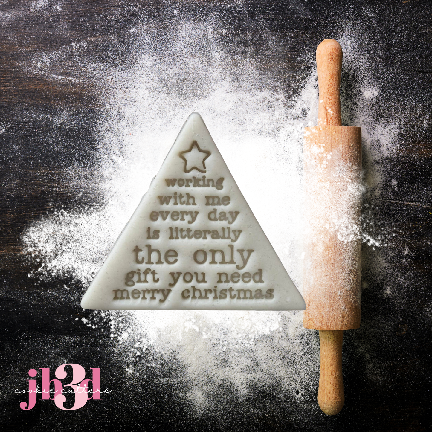 Co worker Christmas - Cutter & Emboser Stamp