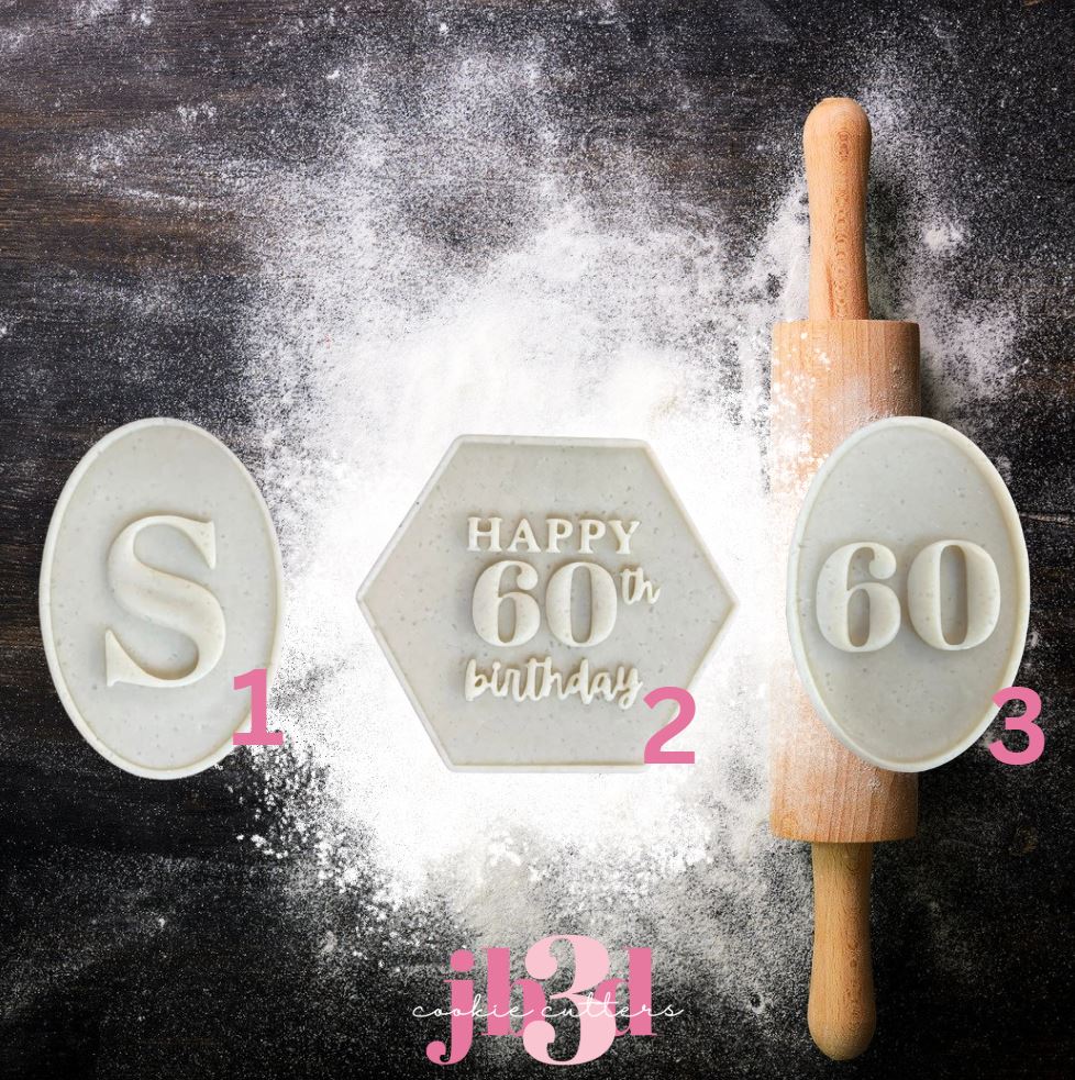 Happy 60th Birthday Debosser Set