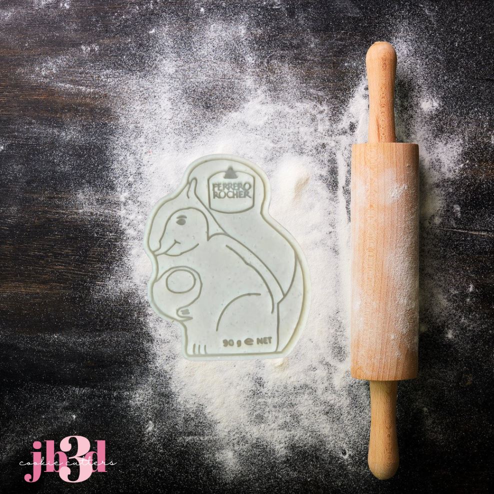 Ferrero Rocher Squirel Chocolate - Cutter & Embosser Stamp