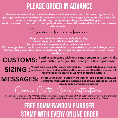 Stitch Valentine - Cutters & Embosser Stamps