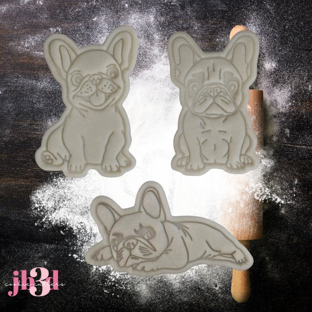 PUG DOG x 3 designs Cutters & Embosser Stamps