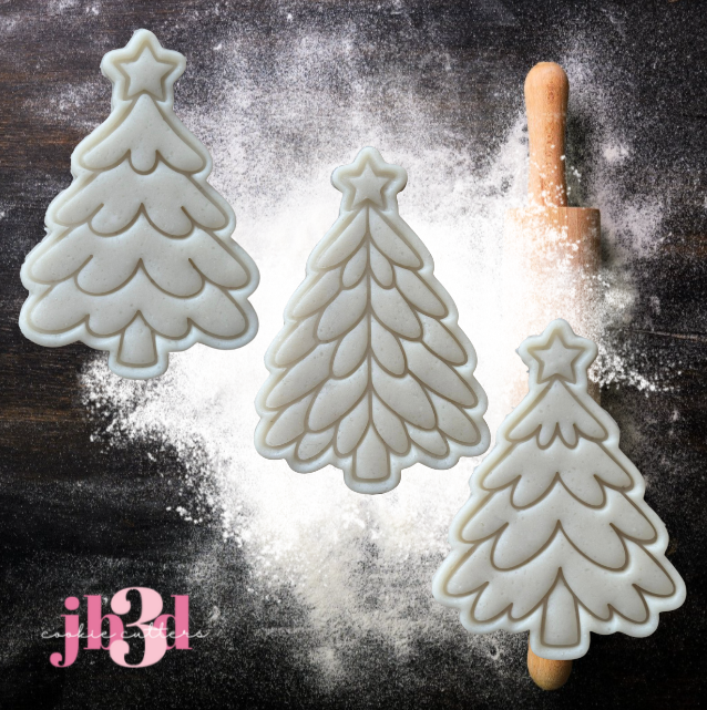 Christmas Trees - Cutters & Embosser Stamps