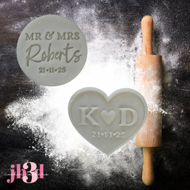 Custom RobertsWedding Cutters & Stamps