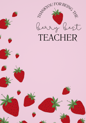 COOKIE BACKER -Berry Best Teacher
