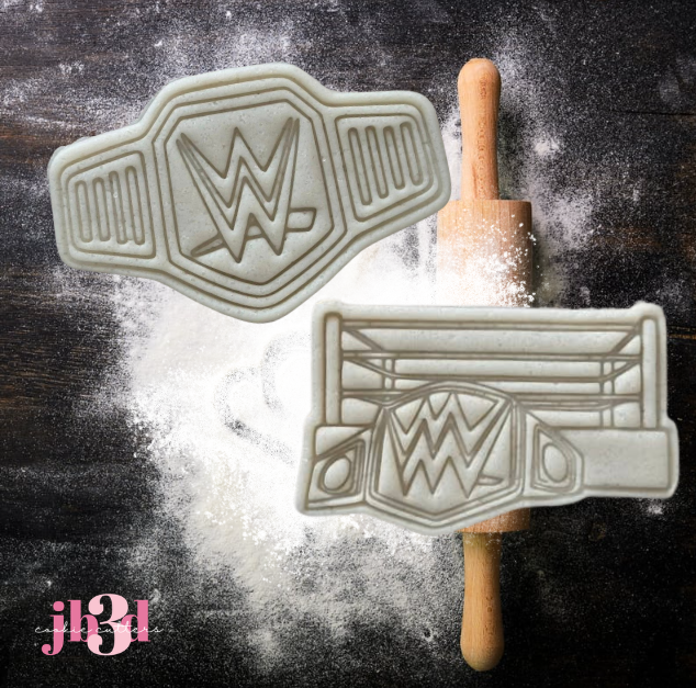WWE Belt & Ring - Cutters & Embosser Stamps