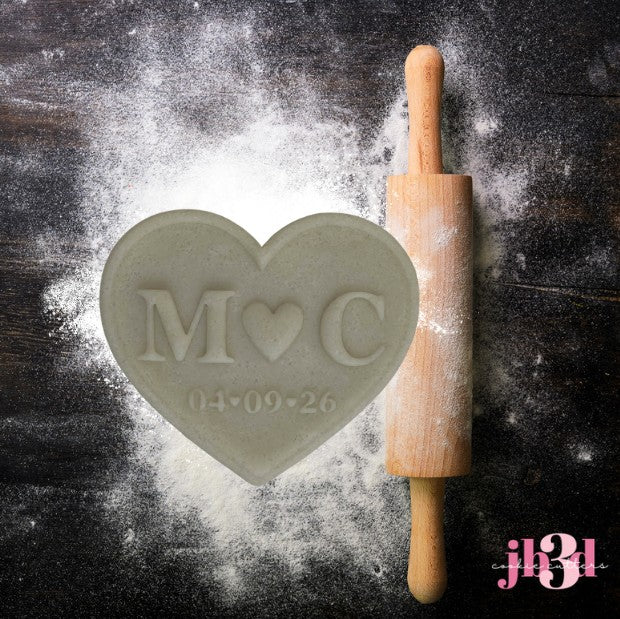 Custom Wedding M&C Cutter & Debosser Stamp