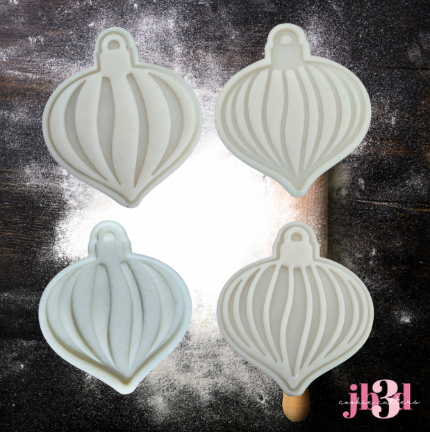 Baubles x 4 designs - Cutters & Stamps