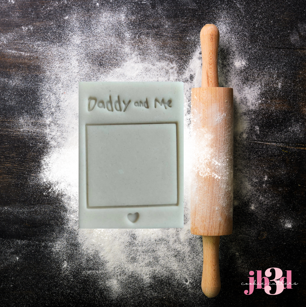 Daddy & Me Polaroid photo - Cutter & Embosser Stamp
