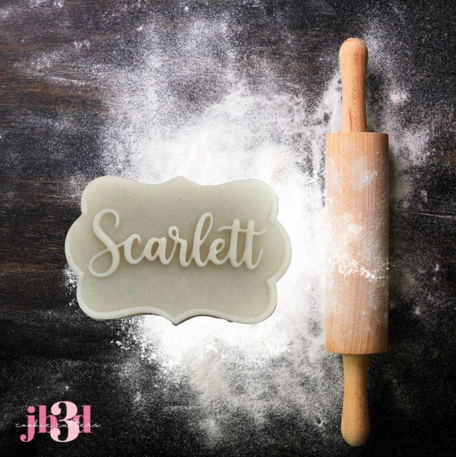 Custom name - Scarlett - Cutter & Debosser Stamp